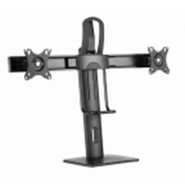Gembird MS-D2-01 Soporte de Escritorio para 2 Monitores, Altura Regulable 245-400mm, Giro, Inclinación, Rotación, Pantallas hasta 27" (6kg), VESA, Negro