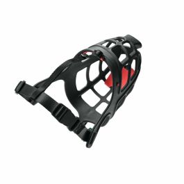 Hunter Bozal Albury 5 para Perros con Protección Anticebos Envenenados. Flexible, Plástico Resistente, Acolchado, Permite Beber y Jadear, Negro.