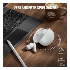 4smarts SkyBuds Pro ANC Auriculares True Wireless con Cancelación de Ruido Activa, Bluetooth 5.4, Negro