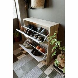 Mueble Zapatos 2 Puertas Roble-Blanco Mueble Zapatos 2 Puertas Roble-Blanco