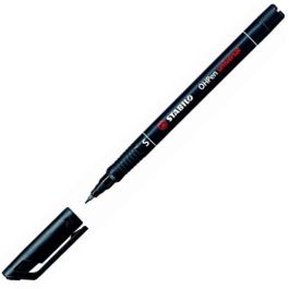 Stabilo Marcador Permanente Ohpen Universal Punta Fina 0.7 mm Negro Caja 10 Unidades Precio: 8.59000054. SKU: S8417733