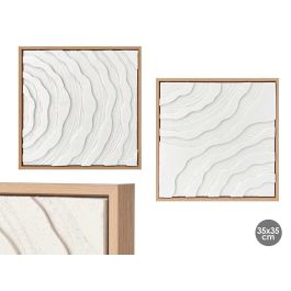 Cuadro Lienzo Marco Natural Raya Surtidos 35x35 cm - Giftdecor (8 Unidades) Precio: 107.94999996. SKU: B18HRSZZX3