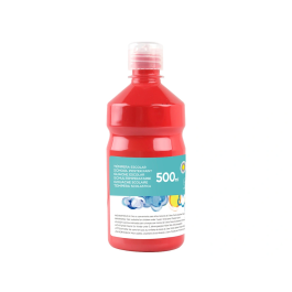 Liderpapel Tempera Liquida Escolar 500 ml Rojo Superlavable