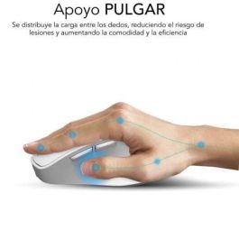 SUBBLIM COMFORT ERGO DUAL MOUSE BATTERY WHITE