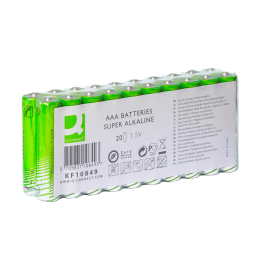 Q-connect Pila Alcalina AAA Paquete con 20 Unidades