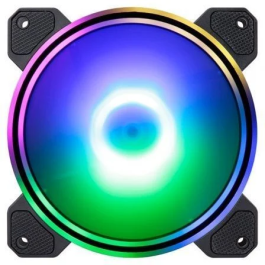 Hiditec Ventilador N9-ARGB 12cm Doble Anillo Iluminación ARGB Rainbow