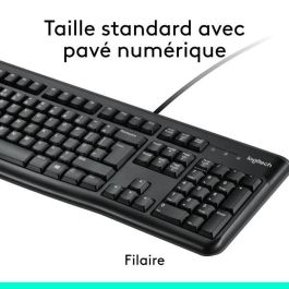 Logitech Teclado y Mouse MK120 USB, Compatible con Windows y Linux