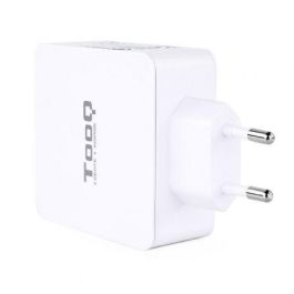 TooQ TQWC-2SC03WT Cargador de Pared 48W con Doble Puerto USB-C Power Delivery y USB-A Quick Charge 3.0 Blanco