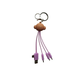 Mr. Wonderful Cable Multiconector 3 en 1 3D con USB-C, Micro USB y Lightning