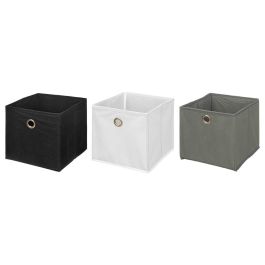 Caja Plegable Organizadora Kipit 20x20x20 cm - Blanco, Gris, Negro (24 Unidades) Caja Plegable Organizadora Kipit 20x20x20 cm - Blanco, Gris, Negro (24 Unidades)