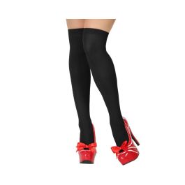 Medias Lisas Negras Adulto - Elegancia para Disfraces de Halloween, Carnaval y Teatro