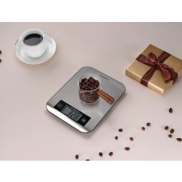 Q-connect KF19058 Báscula de Precisión Digital con Pantalla LCD, Capacidad 10 kg, Precisión 1 gr