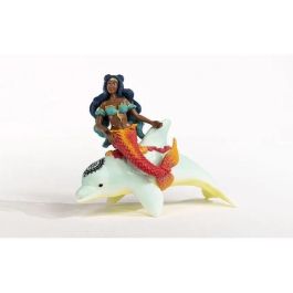 Schleich 70719 Isabelle y su Delfín, Conjunto de Sirena y Delfín Blanco, Gama Bayala