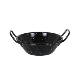 La Estrella Paellera Honda Bordonada 18 cm 0.9 L Jaspeada (8 Unidades)