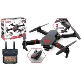 Elite Drone MKX - Drone - TURBO CHALLENGE - Dispositivo volador - Negro - 2 Baterías Recargables y Baterías Incluidas Elite Drone MKX - Drone - TURBO CHALLENGE - Dispositivo volador - Negro - 2 Baterías Recargables y Baterías Incluidas