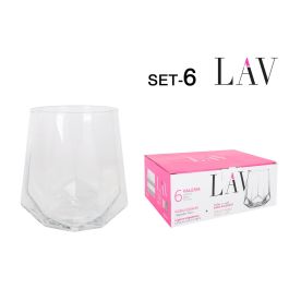 Valeria Set 6 Vasos 400cc | 9x10x7.2 cm | Set/Conjunto (8 Cajas) Precio: 52.89000024. SKU: B1GMNGCM5R