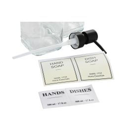 Dosificador Basicos DKD Home Decor Negro Blanco 8 x 22 x 21 cm Set de 2 (4 Unidades) Dosificador Basicos DKD Home Decor Negro Blanco 8 x 22 x 21 cm Set de 2 (4 Unidades)