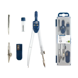 Liderpapel Compás Escolar Articulado con Minas de 2 mm, Sacapuntas y Tiralíneas, Longitud 12,5 cm Precio: 2.8900003. SKU: B1EZNTBS2F
