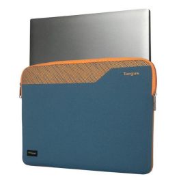 Targus Pulse II EcoSmart Funda para Portátil 16" Neopreno Ecológica Azul Naranja, Cierre Cremallera, Resistente a Salpicaduras y Arañazos