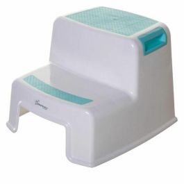 Dreambaby DRE9312742406851 Taburete con Escalera 2 UP Antideslizante Texturizado Hasta 80 kg para Niños y Adultos Aqua