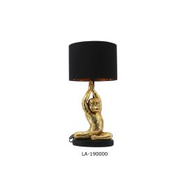 Lampara Sobremesa Colonial DKD Home Decor Dorado Negro 25 x 49 x 25 cm Precio: 38.23842. SKU: S3021005