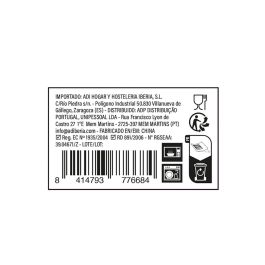 Quid Bol Porcelana Gastro Black 11,5 cm 12 Unidades Blanco y Negro Resistente Apto Lavavajillas y Microondas Apilable
