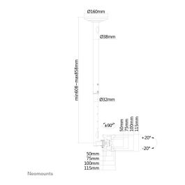 Soporte TV Neomounts FPMA-C050BLACK 10-30" 20 kg