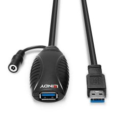 Lindy Cable Extensor Activo USB 3.0 de 10m para PC, Laptops y Tablets