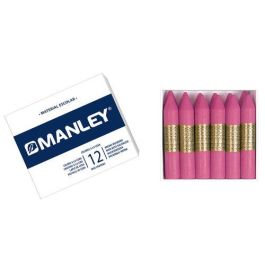 Manley Estuche de 12 Ceras 60 mm Rosa Claro Precio: 2.50000036. SKU: B1AAX238S4