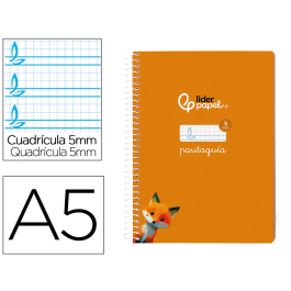 Liderpapel Cuaderno Espiral A5 Tapa Blanda 40 Hojas Cuadro Pautado 5mm Color Naranja Precio: 6.50000021. SKU: B14XQL8L5Z