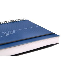 Agenda Espiral Liderpapel Olbia A5 2025 Dia Pagina Color Azul Papel 60 gr