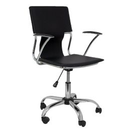 Piqueras Y Crespo Silla Bogarra Giratoria Brazos-F Chasis Cromado Tapizado Similpiel Negro Piqueras Y Crespo Silla Bogarra Giratoria Brazos-F Chasis Cromado Tapizado Similpiel Negro