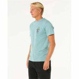 Camiseta de Manga Corta Hombre Rip Curl Search Icon Tee Azul