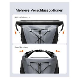 Inateck BP06003 Mochila para portátil Gris/Negro 25-30L Resistente al Agua para Senderismo Unisex Adulto