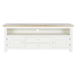 Mueble de TV DKD Home Decor Beige Natural Madera de Paulonia 134,5 x 35 x 55 cm