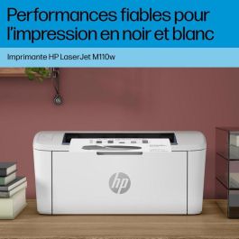 HP M110w Impresora Láser Monocromo Ultracompacta y Eficiente, Impresión Rápida de Alta Calidad con App HP Smart, para Hogar u Oficina