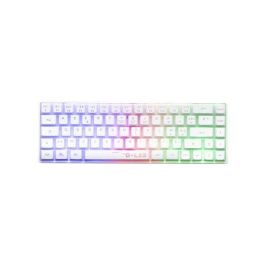 The G-Lab THE1731112746880 Teclado Gaming KEYZ HYDROGEN WL Inalámbrico Semimecánico Membrana Retroiluminación Arcoíris Azerty Blanco