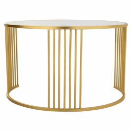 Mesa de Centro Alexandra House Living Oro Hierro Espejo Madera MDF 80 x 48 x 80 cm