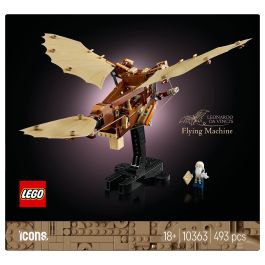 LEGO ICONS 10363 Máquina Voladora de Leonardo da Vinci, Juego Construcción, 493 Piezas, 18+ Años