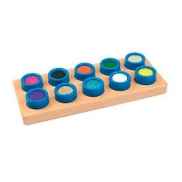 Andreutoys Juego Didáctico Cubos Táctiles 10 Texturas