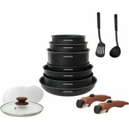Arthur Martin AM1502 Juego de Utensilios de Cocina 15 Piezas - Mango Extraíble Efecto Madera - Compatible Inducción - Sartenes, Cacerolas y Accesorios Precio: 108.94999962. SKU: B17XXSRQ5B