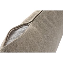 DKD Home Decor Cojín Tradicional de Lino Natural y Negro 40 x 60 cm (2 Unidades)