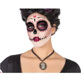 Collar Medallón Calavera Multicolor para Disfraz Catrina, Halloween, Día de Muertos Precio: 1.68999974. SKU: S1130560