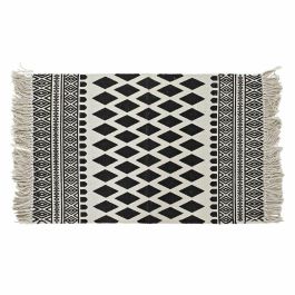 Alfombra DKD Home Decor Negro Blanco (80 x 50 x 1 cm)