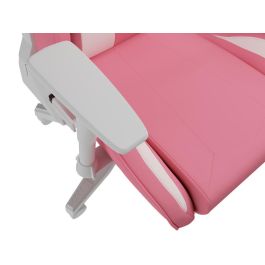 GENESIS Nitro 710 Silla Gaming Ergonómica de PC, Cuero Ecológico, Respaldo Ajustable, Blanco