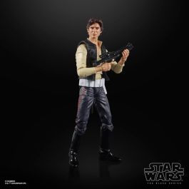 HASBRO Figura Star Wars The Power of the Force Han Solo Black Series Articulada 15cm con Accesorios Lucasfilm 50th Anniversary