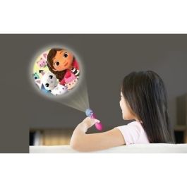 Lexibook LEX3380743105314 Proyector de cuentos y linterna Gabby y la Casa Mágica