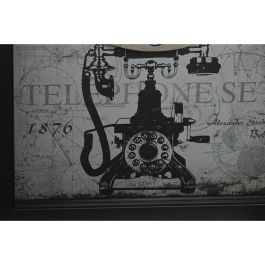 Reloj Pared Vintage DKD Home Decor Negro Blanco 6.5 x 40.5 x 27.5 cm (2 Unidades)