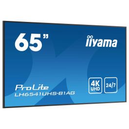 iiyama 65" 4K UHD IPS 3840x2160 25% Haze Monitor para Uso Profesional 24/7 Landscape y Portrait con Media Player USB