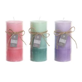 DKD Home Decor Vela Basicos de Cera Colores Surtidos (Lila, Verde, Rosa) 450gr 80h 6.5x15x6.5cm (12 Unidades) Precio: 56.50000015. SKU: B13X2B9EHH